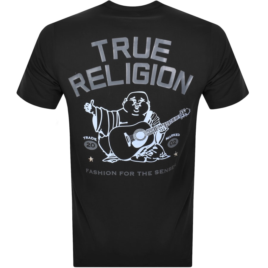 True Religion Buddha Logo T Shirt Black | Mainline Menswear